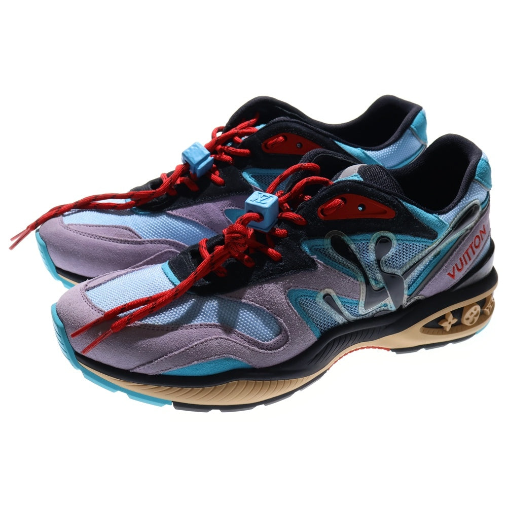 LOUIS VUITTON(ルイヴィトン) LVトレイルライン ローカットスニーカー ヴィオレ スエード マルチ