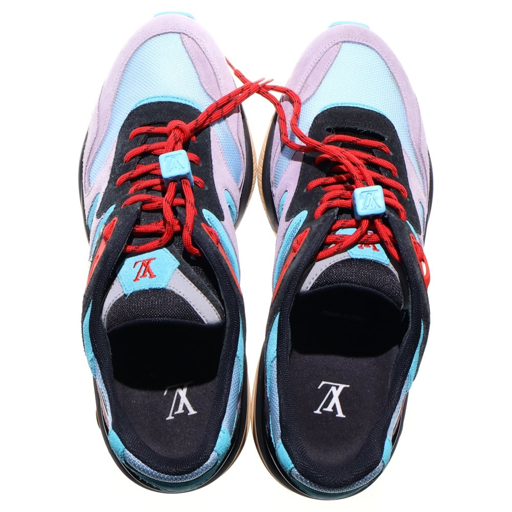 LOUIS VUITTON(ルイヴィトン) LVトレイルライン ローカットスニーカー ヴィオレ スエード マルチ