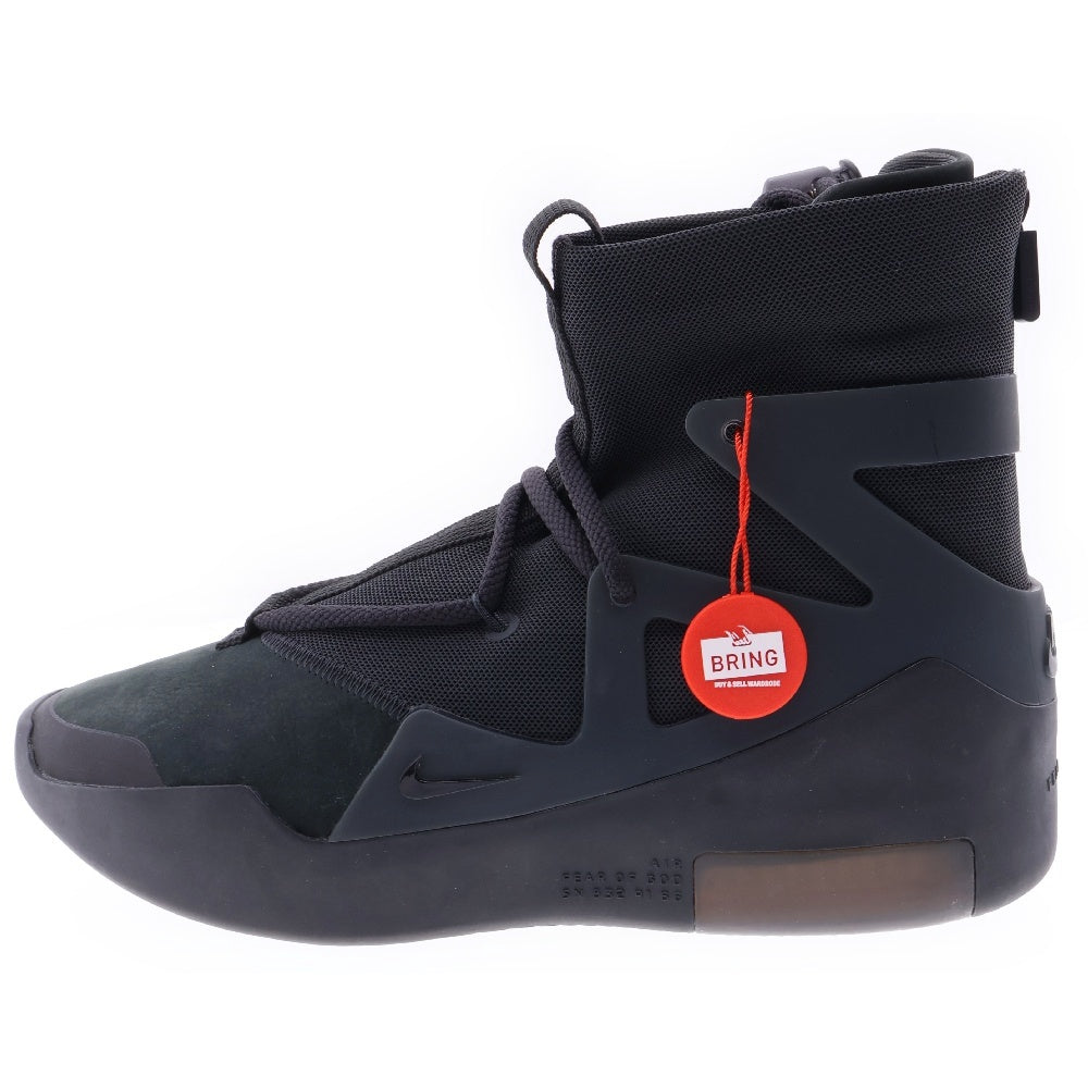 NIKE(ナイキ) × Fear Of God AIR FEAR OF GOD 1 Triple Black フィア オブ ゴッド エア 1 トリプルブラック ハイカットスニーカー AR4237-005 US7/25cm
