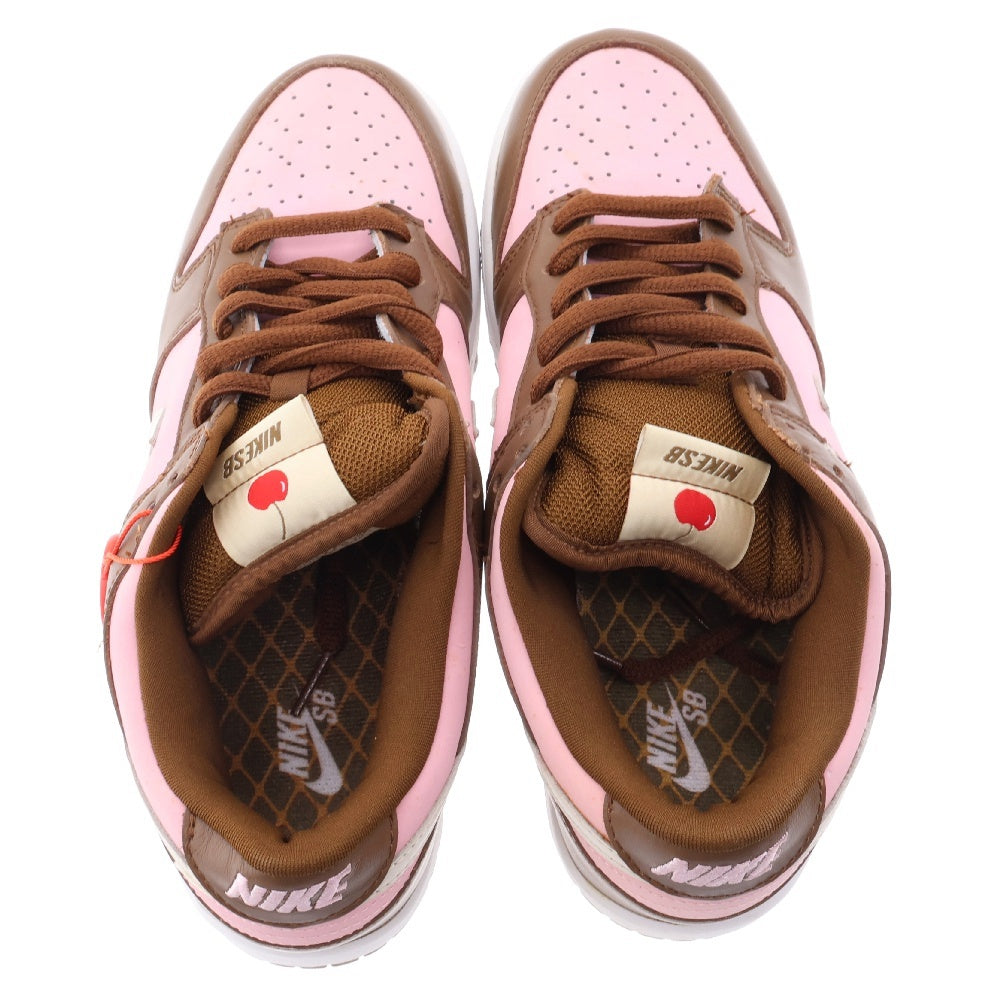 NIKE(ナイキ) 【観賞用 2005年製】 × STUSSY DUNK LOW PRO CHERRY ステューシー ダンク ロー プロ チェリー ローカットスニーカー ピンク/ブラウン US9/27cm 304292-671