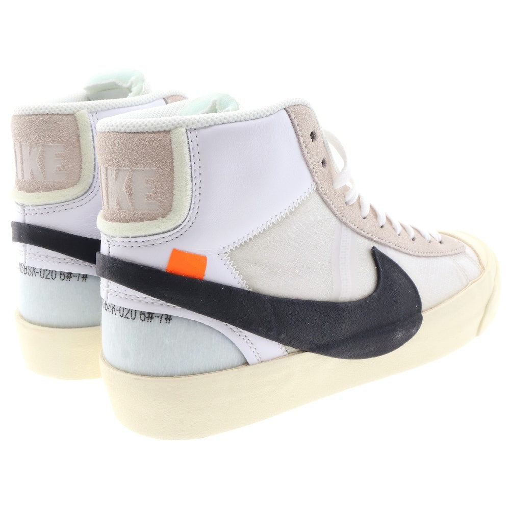 NIKE(ナイキ) ×OFF-WHITE The 10 BLAZER MID オフホワイト ブレザー ハイカットスニーカー ホワイト レディース US6.5/24.5cm AA3832-100