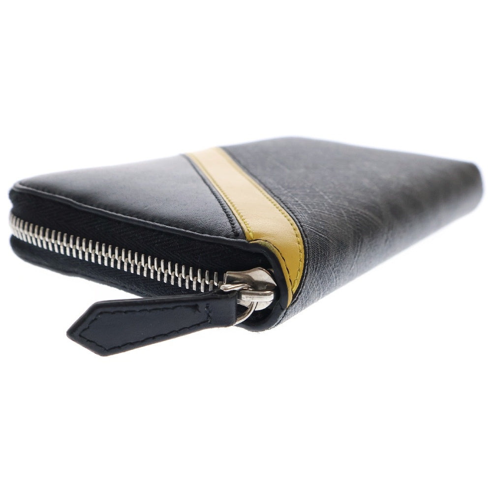 FENDI(フェンディ) ズッカ ダイアゴナル ジップアラウンドウォレット ラウンドファスナー長財布 ブラック7M0210