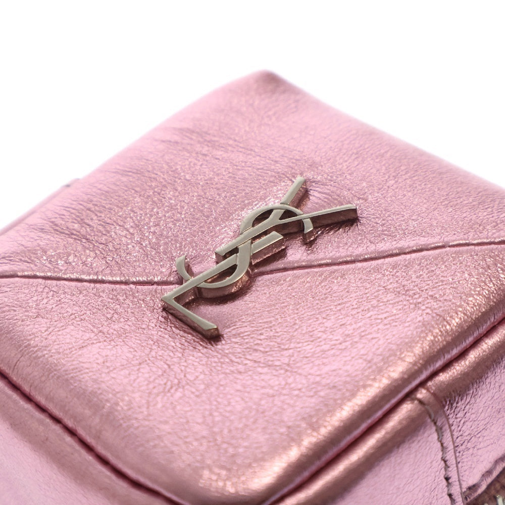 SAINT LAURENT PARIS(サンローランパリ) ジェイミーキューブ ポーチ メタリック ピンク 669964 レディース