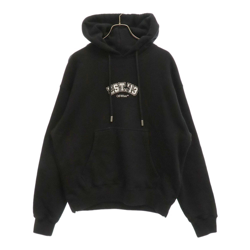 OFF-WHITE(オフホワイト) 24SS CLB SKATE Hoodie クラブ スケート プリント スウェット プルオーバーパーカー ブラック OMBB085G23FLE015