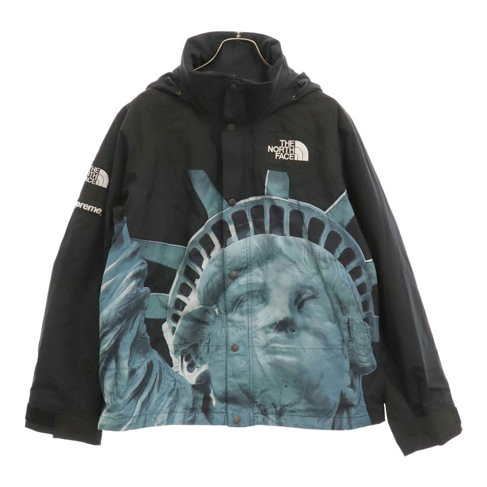 SUPREME(シュプリーム) 19AW×THE NORTH FACE Statue Of Liberty Mountain Jacket ナイロン マウンテンジャケットパーカー 自由の女神 ブラック NP61902I