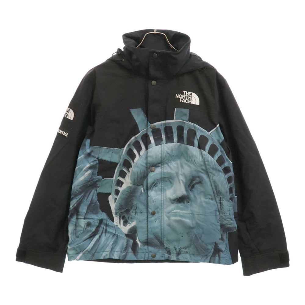 SUPREME(シュプリーム) 19AW×THE NORTH FACE Statue Of Liberty Mountain Jacket ナイロン マウンテンジャケットパーカー 自由の女神 ブラック NP61902I