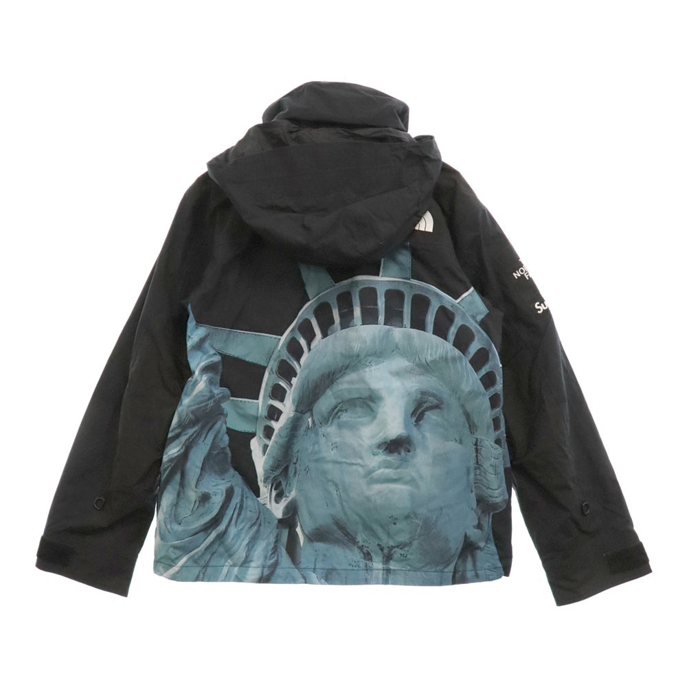 SUPREME(シュプリーム) 19AW×THE NORTH FACE Statue Of Liberty Mountain Jacket ナイロン マウンテンジャケットパーカー 自由の女神 ブラック NP61902I