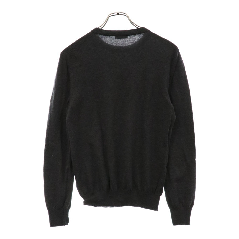 DIOR(ディオール) 19AW ビジターパッチ クルーネック ニットセーター グレー 923M649AT938