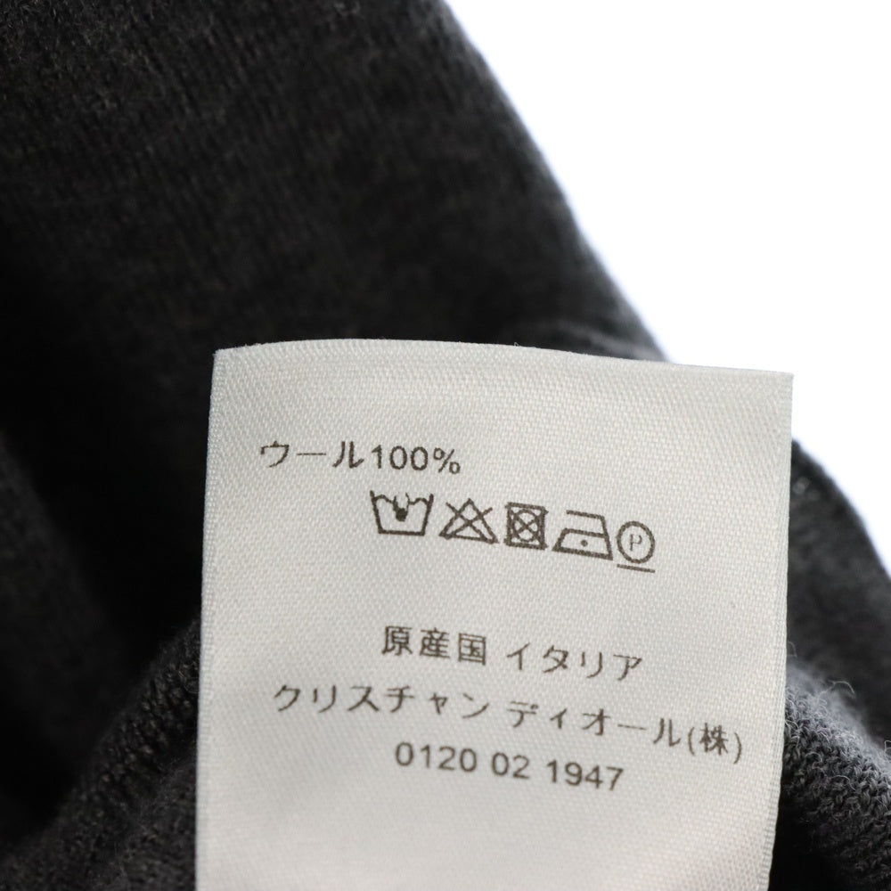 DIOR(ディオール) 19AW ビジターパッチ クルーネック ニットセーター グレー 923M649AT938