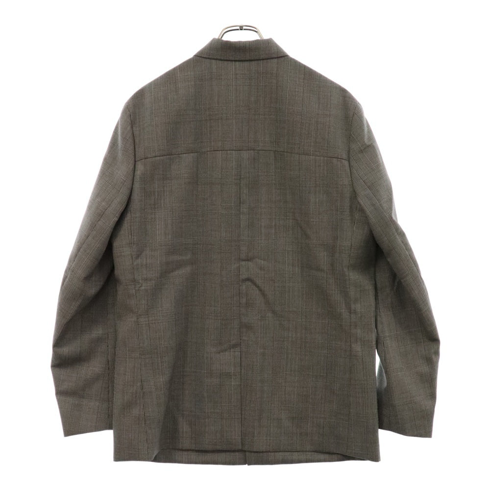 Dior HOMME(ディオールオム) プリンセスオブウェールズ マイクロ ハウンドトゥース ウールキャンバス ワークウェア シングルテーラードジャケット 113C278A4995