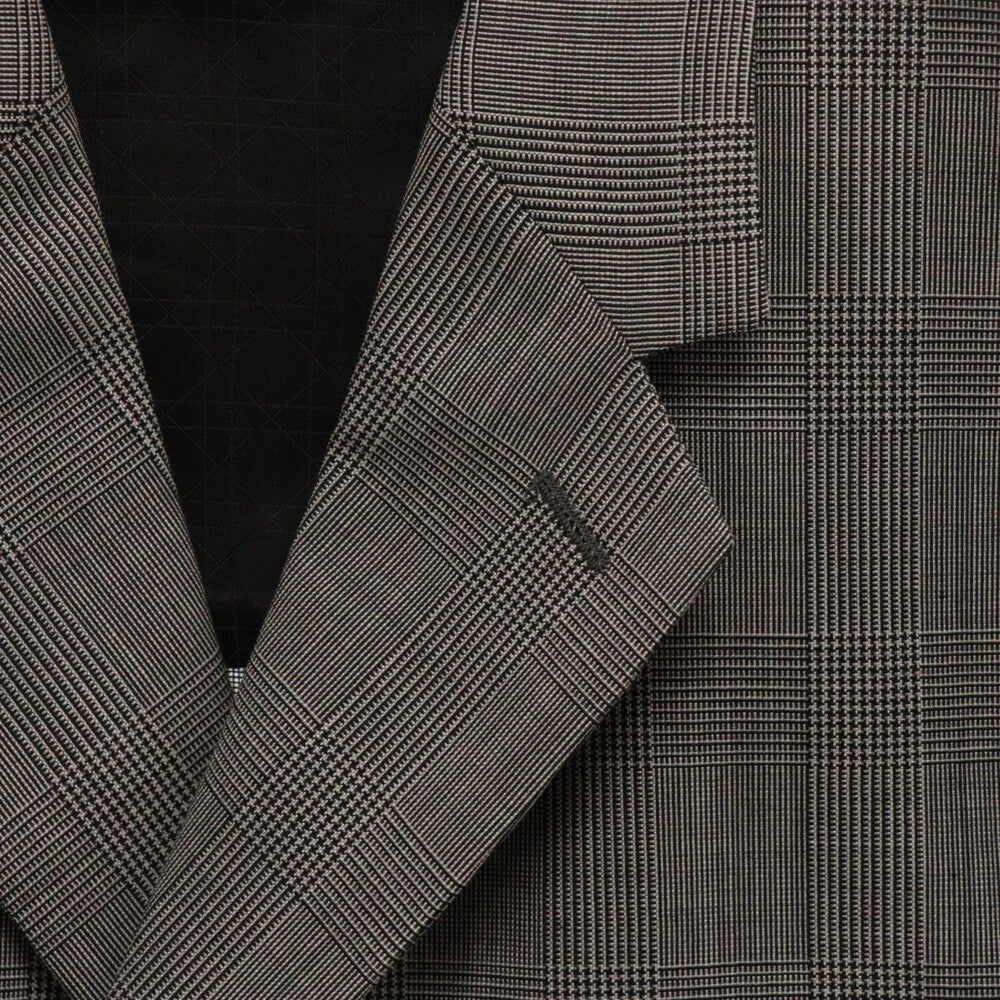 Dior HOMME(ディオールオム) プリンセスオブウェールズ マイクロ ハウンドトゥース ウールキャンバス ワークウェア シングルテーラードジャケット 113C278A4995