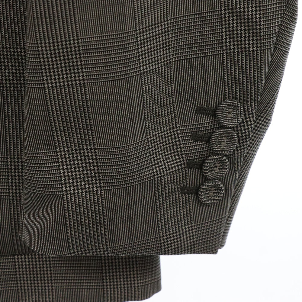 Dior HOMME(ディオールオム) プリンセスオブウェールズ マイクロ ハウンドトゥース ウールキャンバス ワークウェア シングルテーラードジャケット 113C278A4995