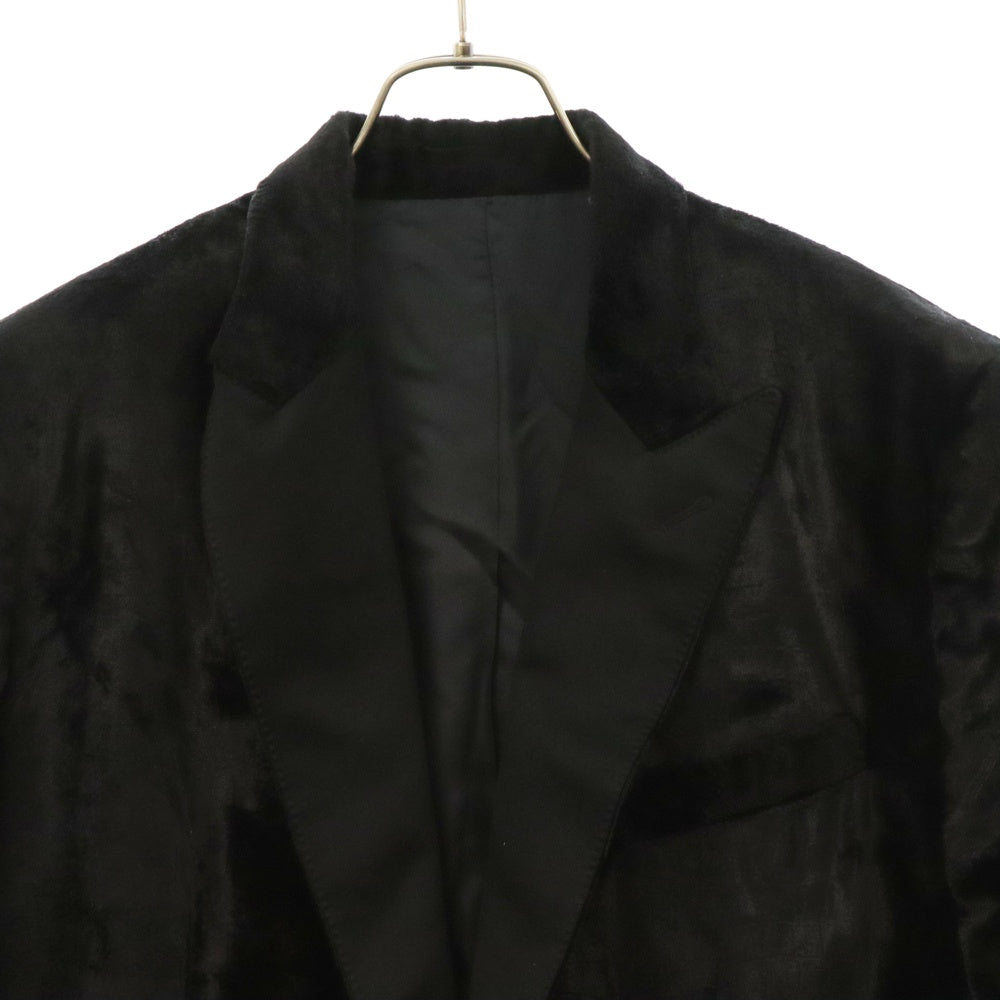 CELINE(セリーヌ) 19AW クロコベルベットスモーキングジャケット ブラック 2V167244F