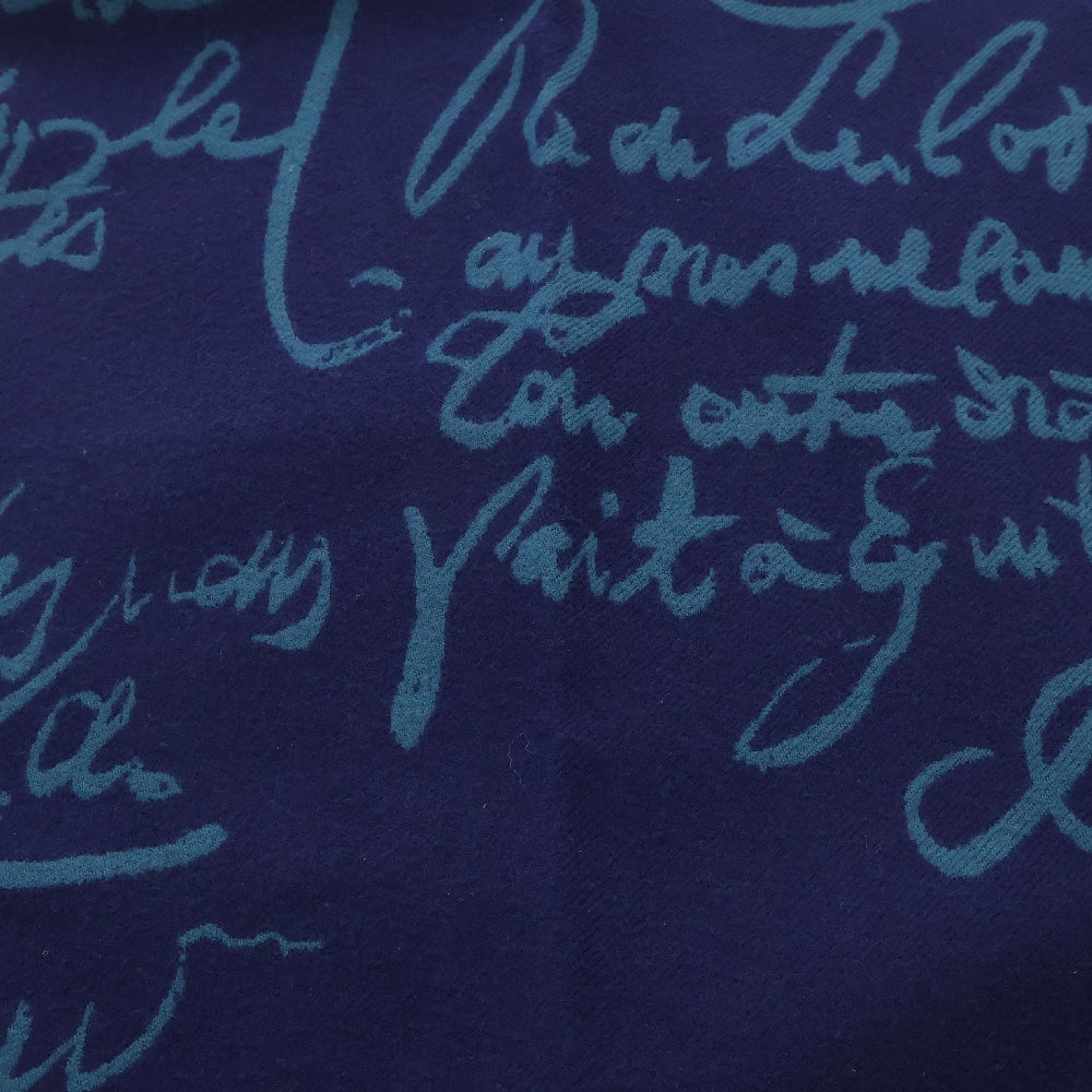 Berluti(ベルルッティ) カリグラフィー ウール ストール マフラー ネイビー