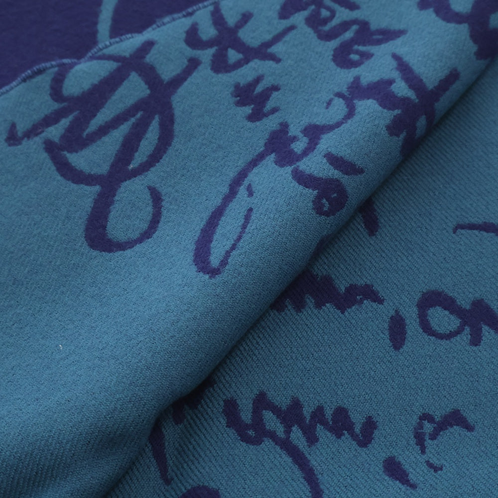 Berluti(ベルルッティ) カリグラフィー ウール ストール マフラー ネイビー