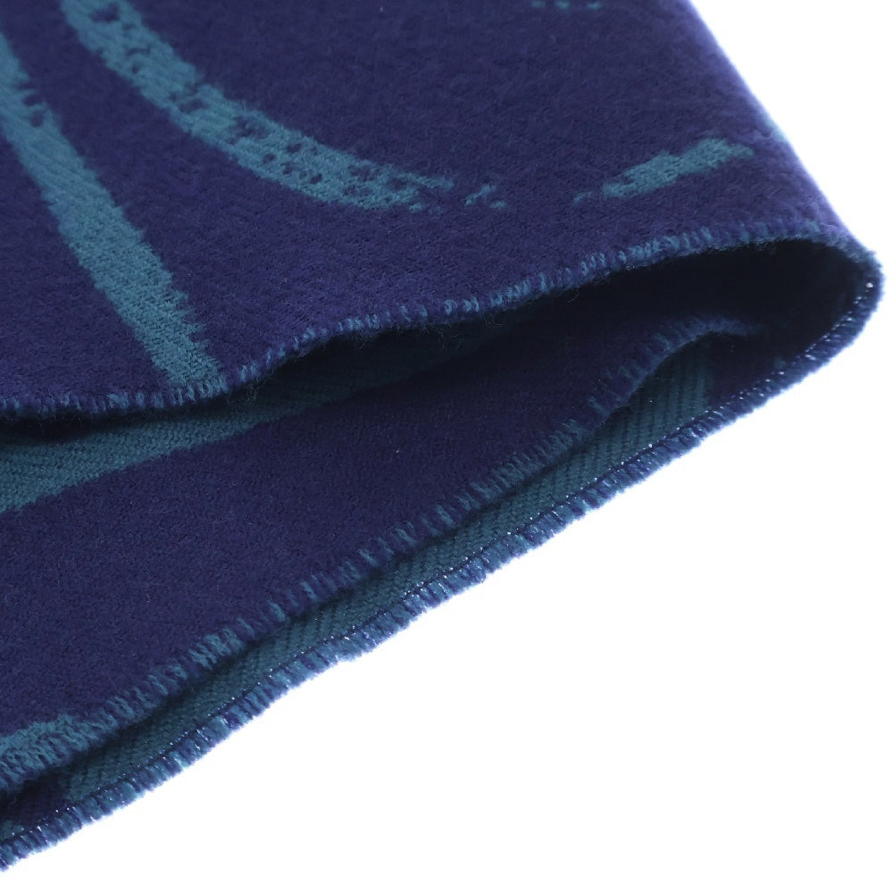 Berluti(ベルルッティ) カリグラフィー ウール ストール マフラー ネイビー