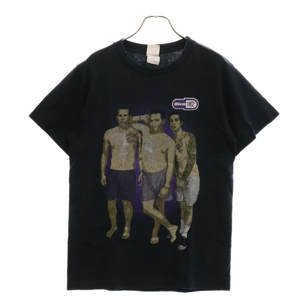 VINTAGE(ヴィンテージ) 90s VINTAGE Shirtless Graphic Tshirt ヴィンテージ エニマ オブ ステイツ アルバム グラフィック プリント 半袖Tシャツ ネイビー