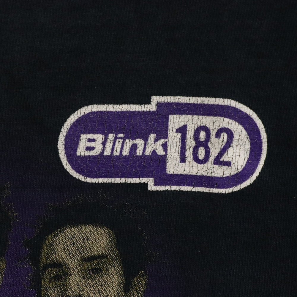 VINTAGE(ヴィンテージ) 90s VINTAGE Shirtless Graphic Tshirt ヴィンテージ エニマ オブ ステイツ アルバム グラフィック プリント 半袖Tシャツ ネイビー