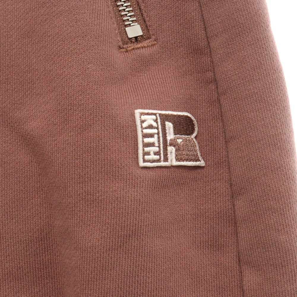 KITH(キス) 21AW ×RUSSELL ATHLETIC Bleecker Sweatpant ラッセル アスレッチック スウェット ロングパンツ ブラウン KHM060063