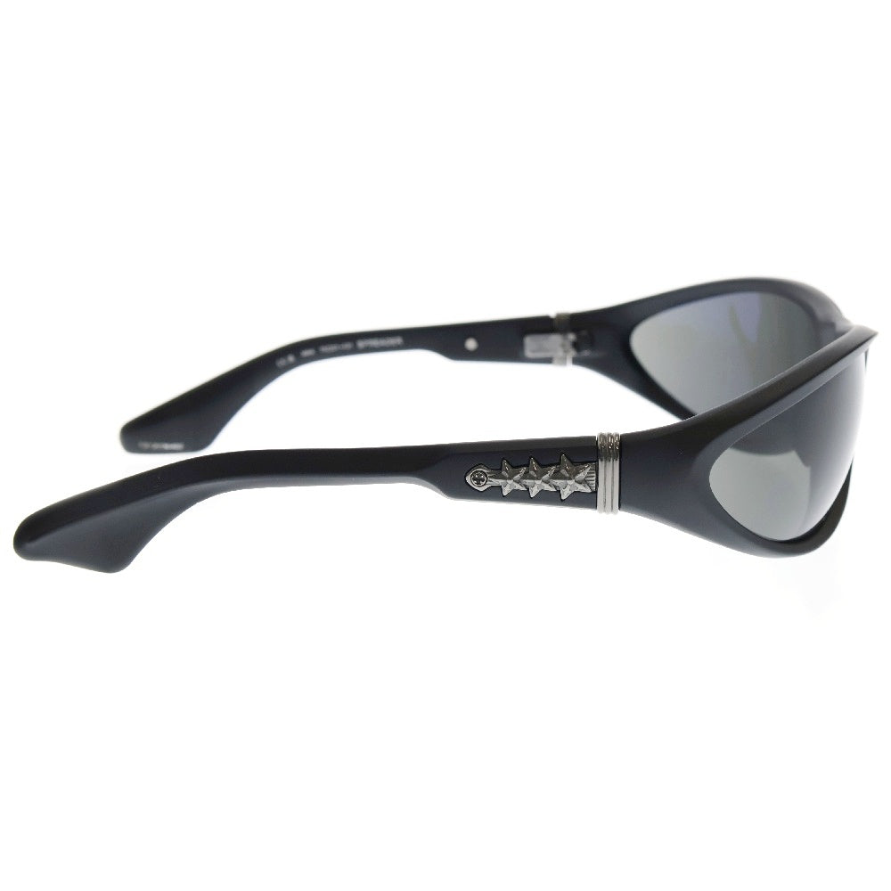 CHROME HEARTS(クロムハーツ) 24SS SPREADER マットアセテートフレーム スター オーバルラップアラウンドサングラス ブラック 国内ギャランティ付き