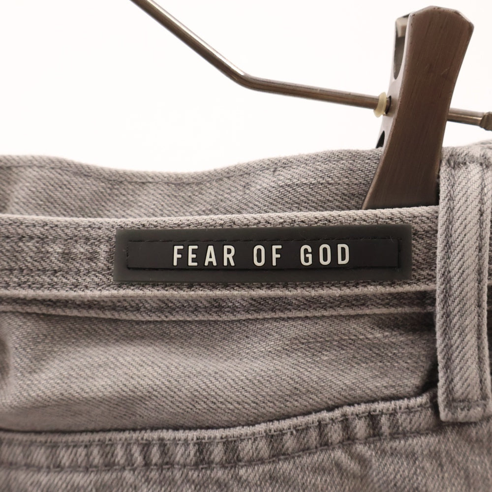 FEAR OF GOD(フィアオブゴッド) 18AW SIXTH RELAXED DENIM JEAN ダメージ加工 スキニー デニムパンツ グレー 6S19-6017-4003