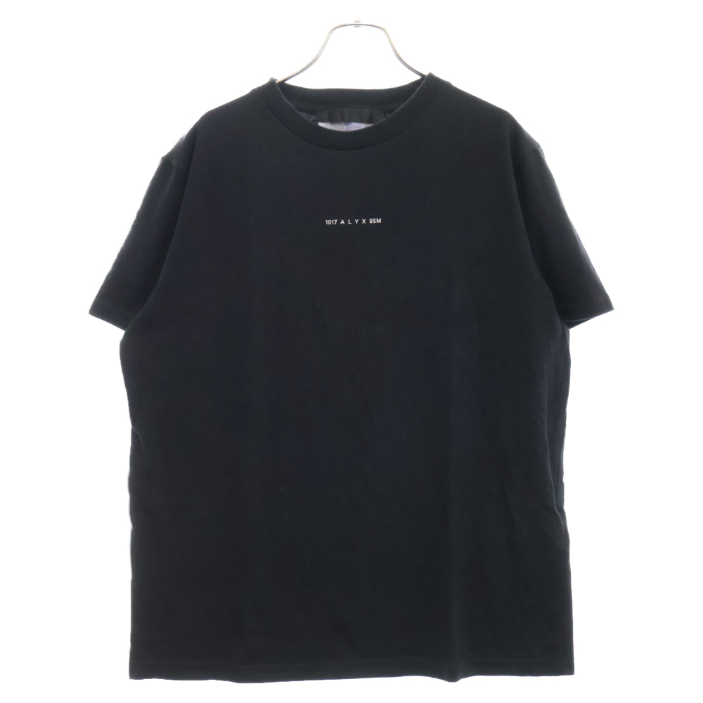 1017 ALYX 9SM(アリクス) 20SS Visual Tee ロゴ プリント 半袖Tシャツ カットソー ブラック S20-ALYX-AAU