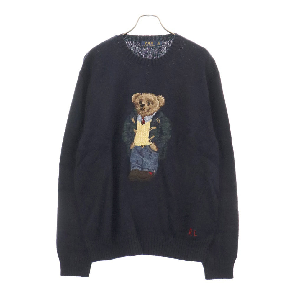 POLO RALPH LAUREN(ポロラルフローレン) Polo Bear Knit Sweater ポロベア クルーネックニットセーター ネイビー