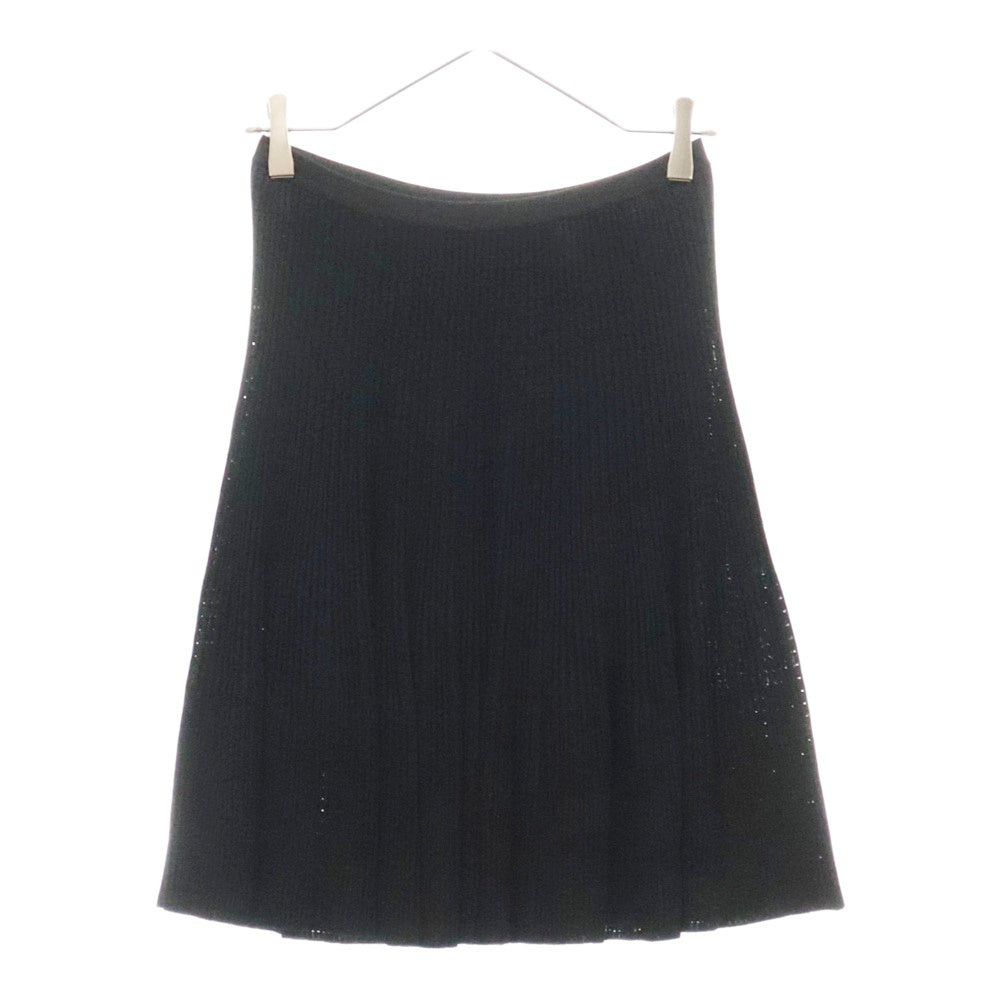 GIANNI VERSACE(ジャンニ ヴェルサーチ) メッシュ プリーツ スカート レディース ブラック A76414