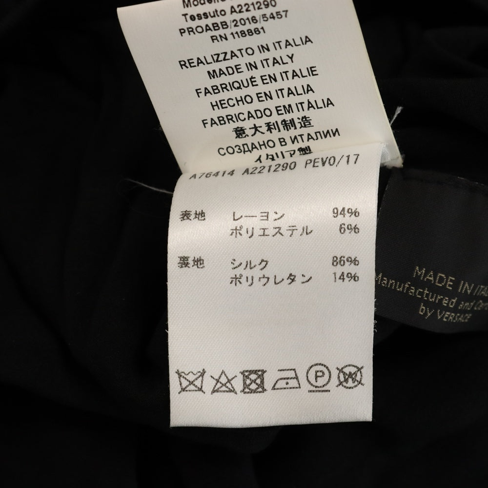 GIANNI VERSACE(ジャンニ ヴェルサーチ) メッシュ プリーツ スカート レディース ブラック A76414