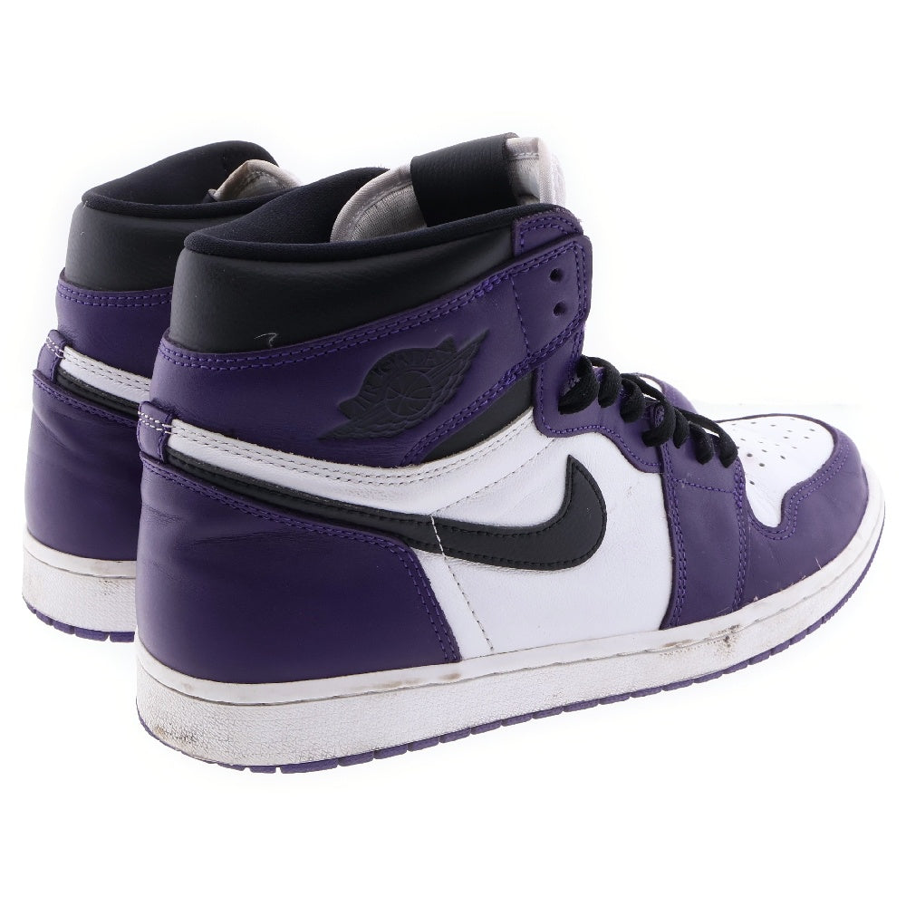 NIKE(ナイキ) AIR JORDAN 1 RETRO HIGH OG COURT PURPLE エアジョーダン1 レトロ コートパープル ハイカットスニーカー ホワイト/パープル US11/29cm 555088-500