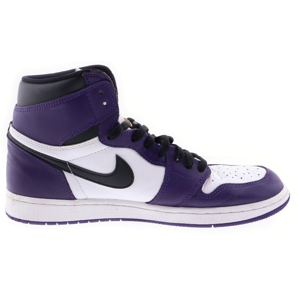 NIKE(ナイキ) AIR JORDAN 1 RETRO HIGH OG COURT PURPLE エアジョーダン1 レトロ コートパープル ハイカットスニーカー ホワイト/パープル US11/29cm 555088-500