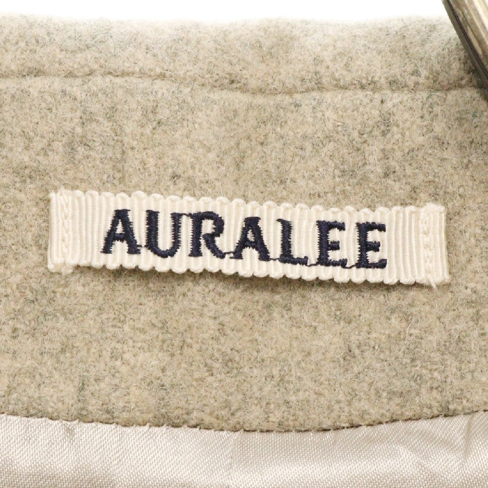 AURALEE(オーラリー) 21AW SUPER MILLED SHETLAND WOOL DOUBLE-BREASTED COAT シェットランドウール チェスター コート ダブル ベージュ A21AC01LS
