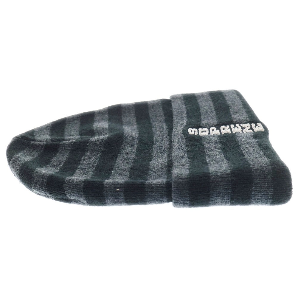 SUPREME(シュプリーム) 16AW VERTICAL LOGO STRIPED BEANIE バーティカルロゴ ストライプニットビーニー ブラック ボーダー