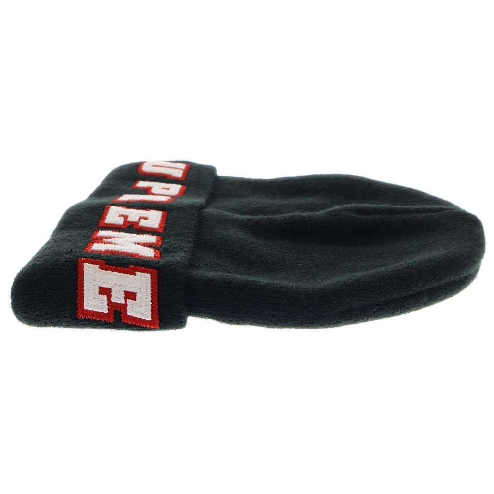SUPREME(シュプリーム) 19SS Felt Logo Beanie フェルト ロゴ ニット帽 ビーニー ブラック