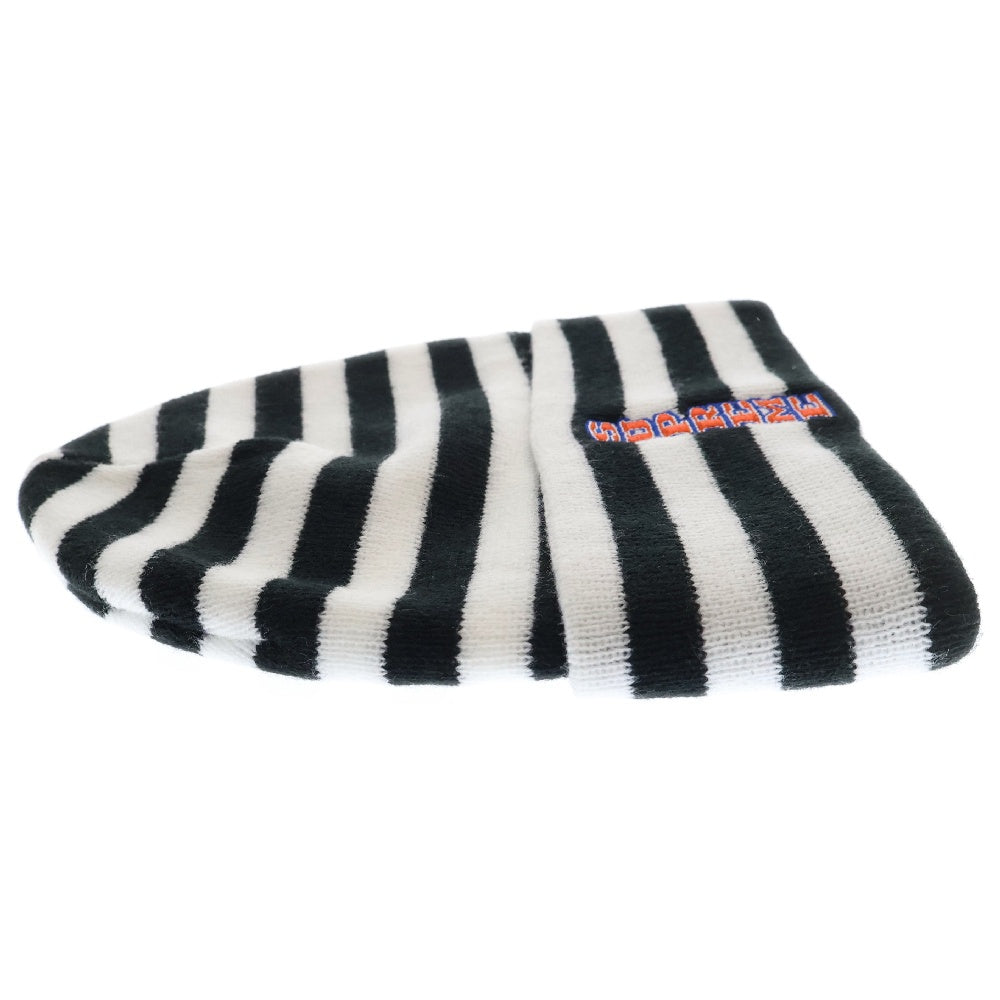 SUPREME(シュプリーム) 16AW Vertical Logo Striped Beanie バーティカルロゴ ストライプニット帽 ビーニー ホワイト/ブラック