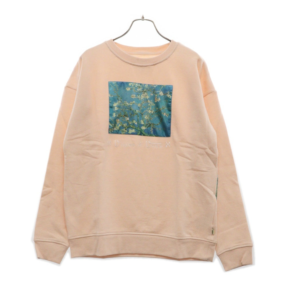 VANS(ヴァンズ) GOGH プリント スウェット トレーナー ピンク VN0A3QXJRCQ