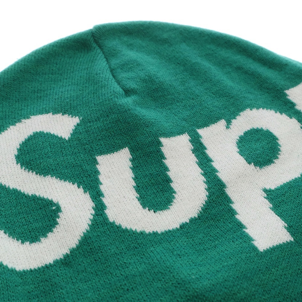 SUPREME(シュプリーム) Big Logo Beanie ビッグロゴ ビーニー ニット 帽子 グリーン