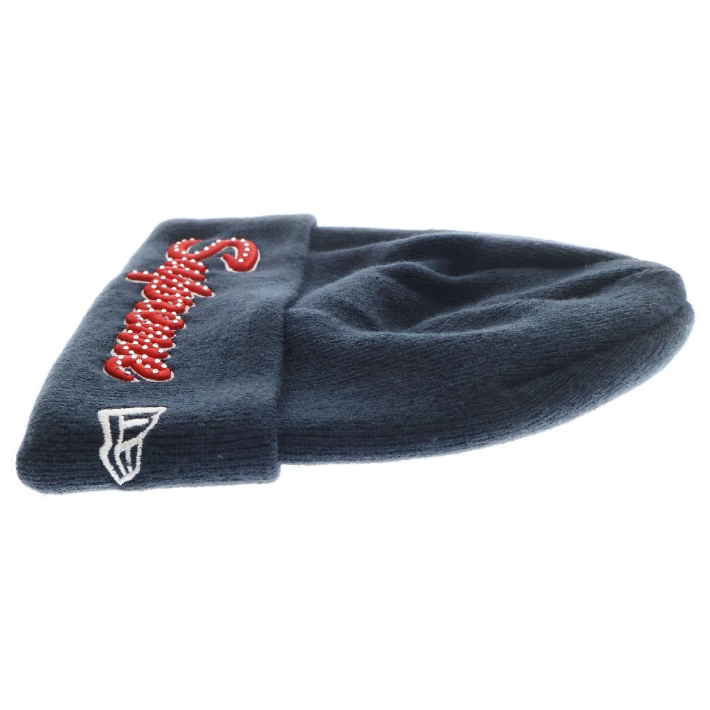 SUPREME(シュプリーム) 18AW NEW ERA Script Beanie スクリプトロゴニットビーニー ネイビー