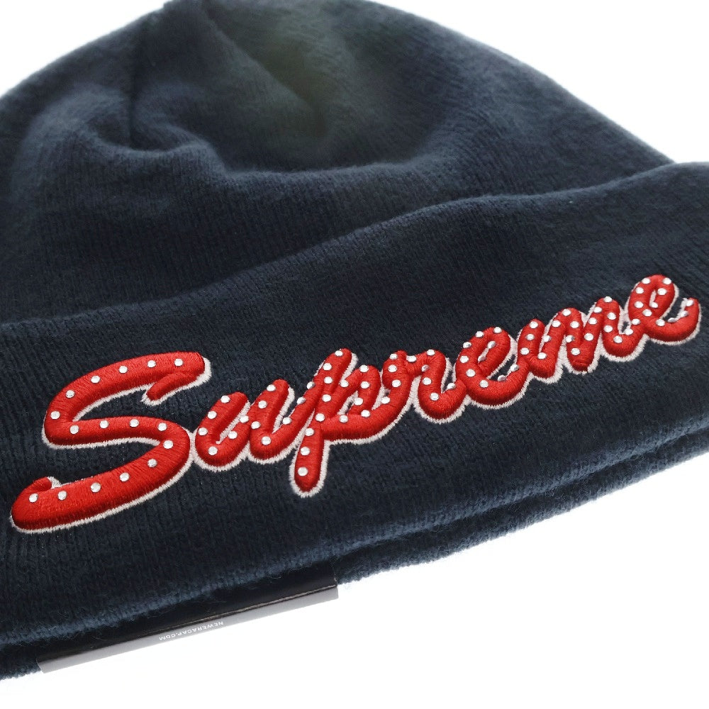 SUPREME(シュプリーム) 18AW NEW ERA Script Beanie スクリプトロゴニットビーニー ネイビー