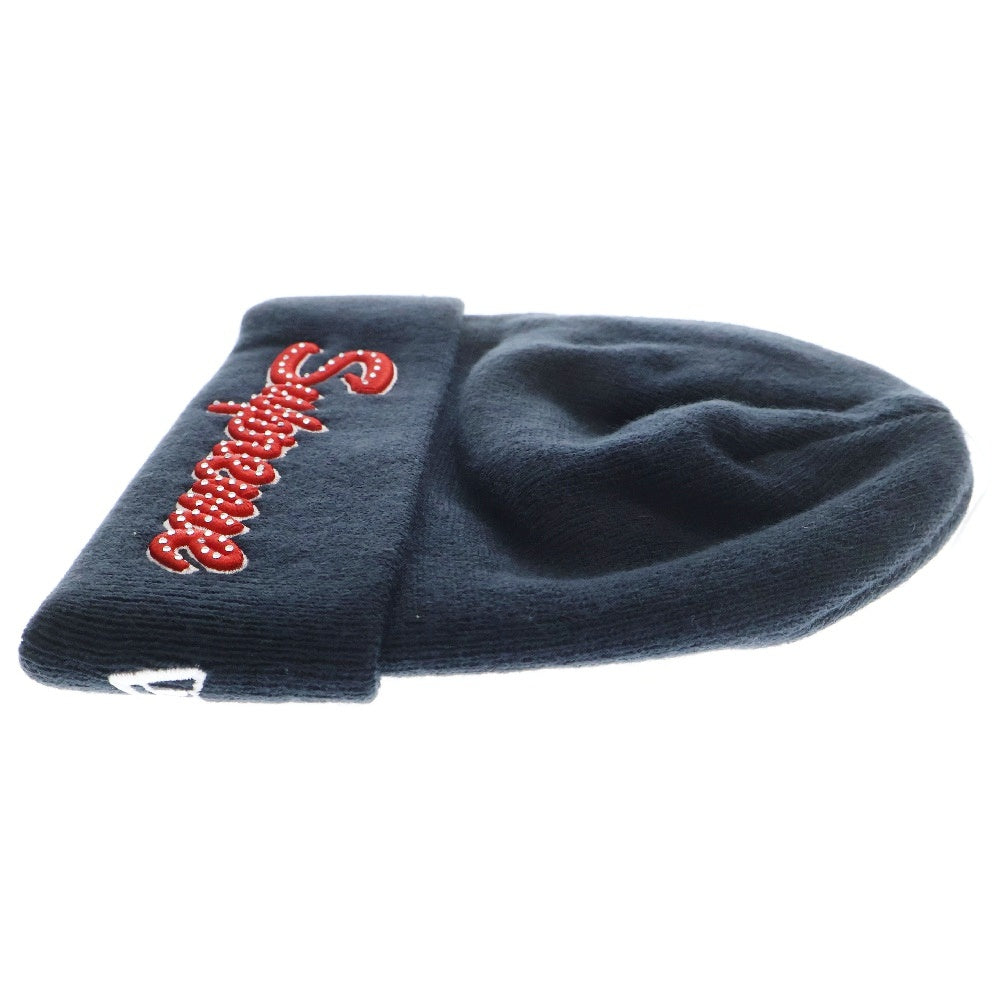 SUPREME(シュプリーム) 18AW NEW ERA Script Beanie スクリプトロゴニットビーニー ネイビー