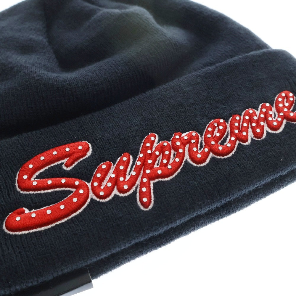 SUPREME(シュプリーム) 18AW NEW ERA Script Beanie スクリプトロゴニットビーニー ネイビー
