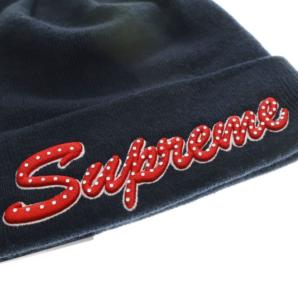SUPREME(シュプリーム) 18AW NEW ERA Script Beanie スクリプトロゴニットビーニー ネイビー