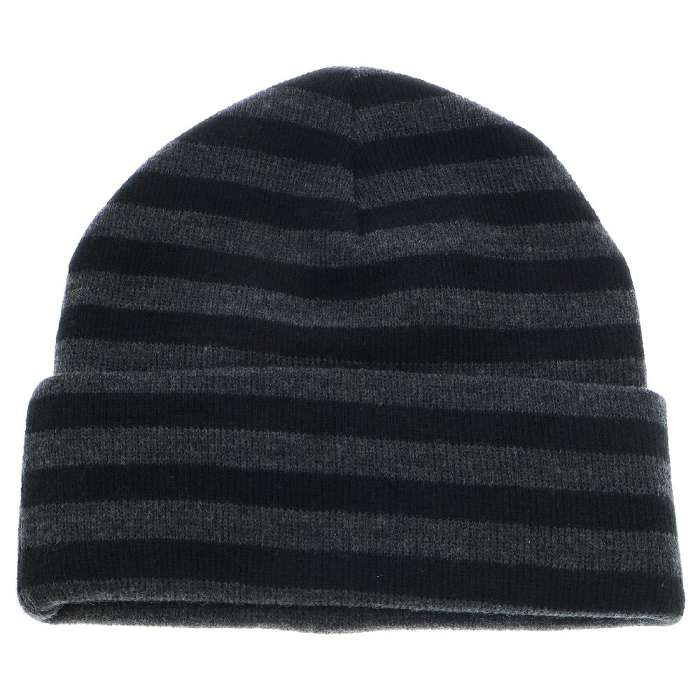 SUPREME(シュプリーム) 16AW VERTICAL LOGO STRIPED BEANIE バーティカルロゴ ストライプニットビーニー ブラック ボーダー