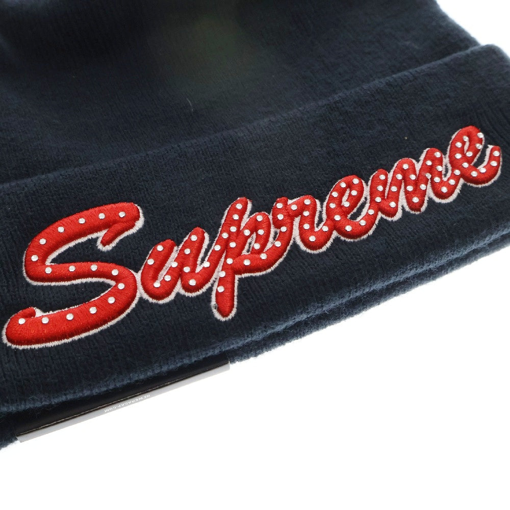 SUPREME(シュプリーム) 18AW NEW ERA Script Beanie スクリプトロゴニットビーニー ネイビー