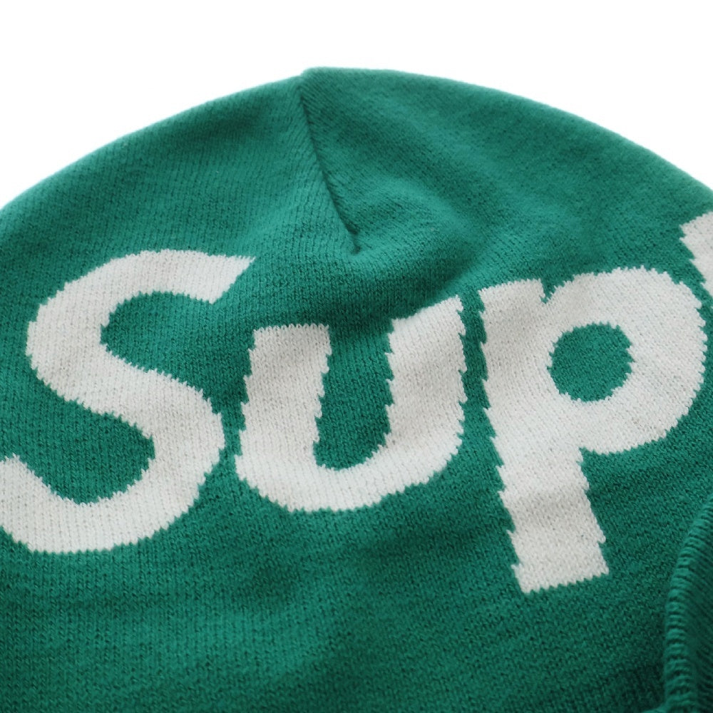 SUPREME(シュプリーム) Big Logo Beanie ビッグロゴ ビーニー ニット 帽子 グリーン