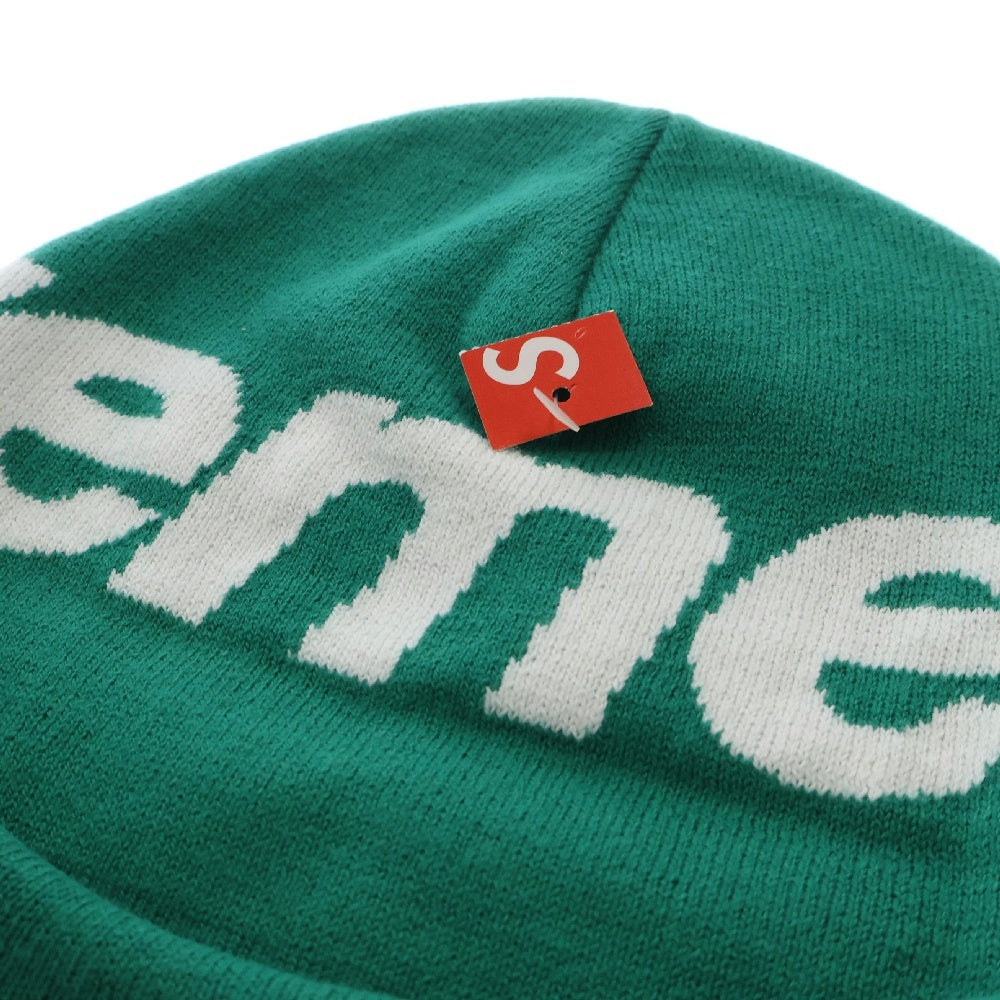 SUPREME(シュプリーム) Big Logo Beanie ビッグロゴ ビーニー ニット 帽子 グリーン