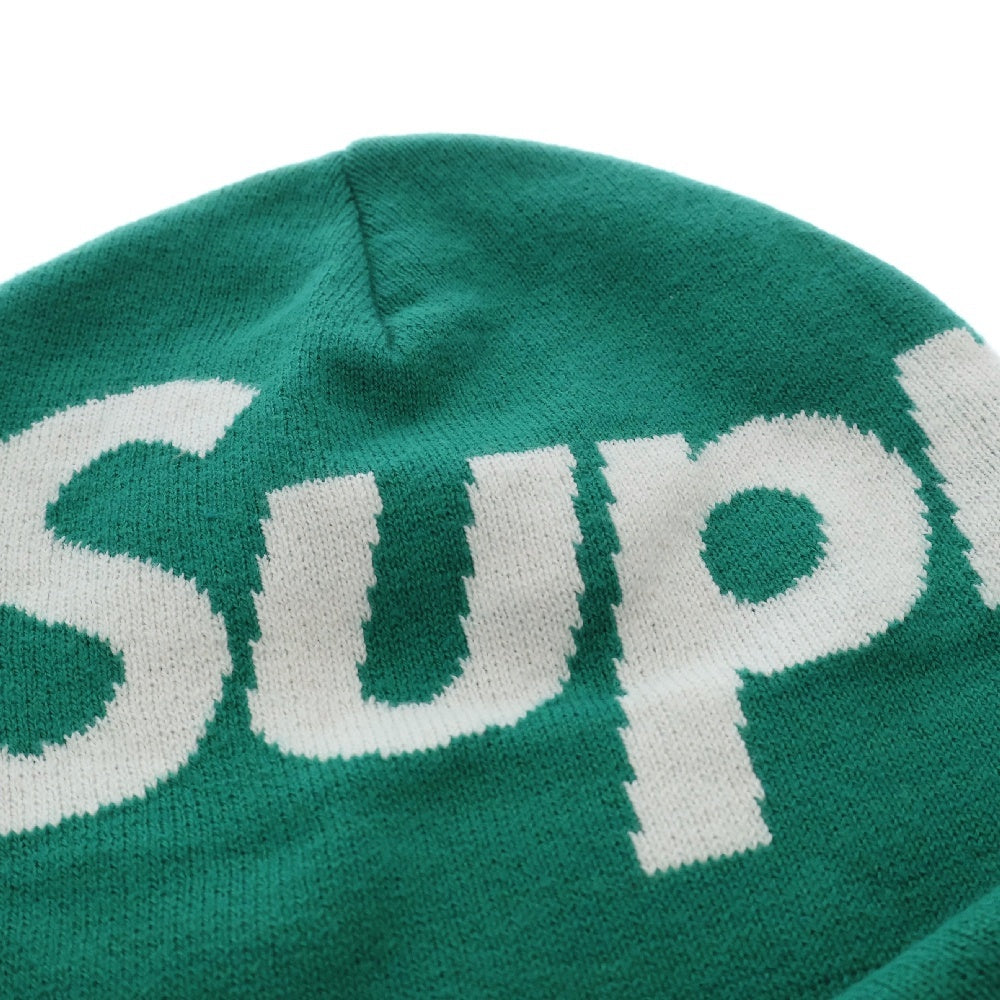 SUPREME(シュプリーム) 19AW Big Logo Beanie ビッグロゴ ビーニー ニット 帽子 グリーン