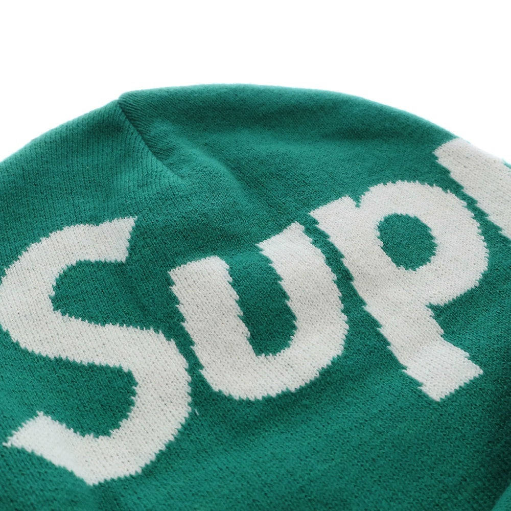 SUPREME(シュプリーム) Big Logo Beanie ビッグロゴ ビーニー ニット 帽子 グリーン
