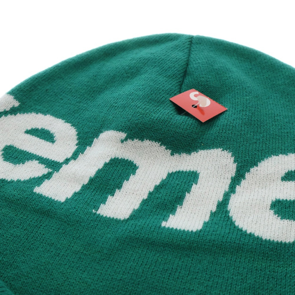 SUPREME(シュプリーム) Big Logo Beanie ビッグロゴ ビーニー ニット 帽子 グリーン