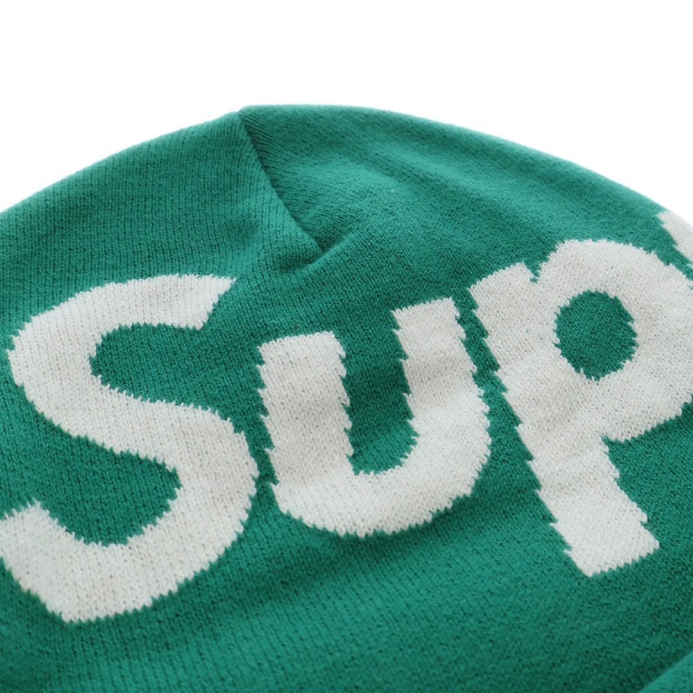 SUPREME(シュプリーム) Big Logo Beanie ビッグロゴ ビーニー ニット 帽子 グリーン